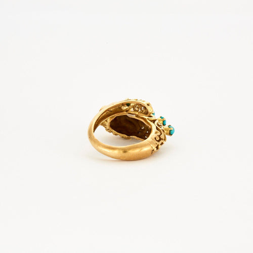 Bague Bague Tête de Félin 58 Facettes LP680