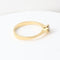 Bague 51 Bague solitaire en or jaune 18 carats avec diamant de 0,28 carat 58 Facettes 129540E