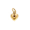 Pendentif Pendentif en or jaune à motif de coeur et pierre rouge 58 Facettes MEA43004