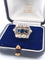 Bague 61 Bague en or jaune 18 carats sertie de saphirs et de diamants 58 Facettes