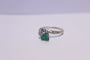 Bague 55 Bague Diamants et Emeraude 58 Facettes