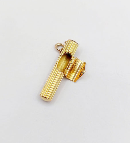 Pendentif Pendentif mezouzah vintage or jaune 58 Facettes A05545