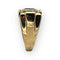 Bague 56 Bague Tank Noeud pierre noire 58 Facettes 149053059