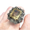 Bague 55 Bague début en or et argent avec saphir et citrine 58 Facettes Q133B (950)