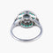 Bague 52 Bague style Art Déco Diamants Emeraudes 58 Facettes