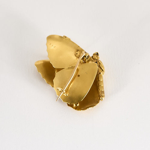 Broche Broche "Papillon" en Or jaune & rose 18k 58 Facettes RAM3306