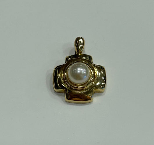 Pendentif Pendentif or perle de culture 58 Facettes LP583/3