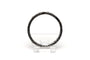 Bague 51 Alliance américaine Art Déco en or blanc 18 carats sertie de diamants old cut 58 Facettes B782