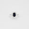 Bague Bague or blanc saphir et diamants 58 Facettes