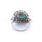 Bague 54 Bague Art Déco or émeraude diamants 58 Facettes