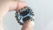 Broche Broche or blanc, aigue marine et diamants 58 Facettes