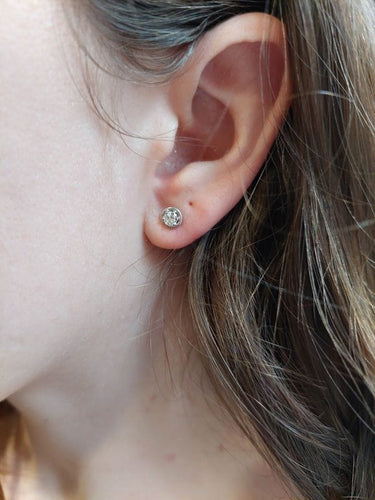 Boucles d'oreilles CLOUS D'OREILLES DIAMANTS 0.19 CARAT 58 Facettes 086221