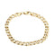 Bracelet bracelet gourmette en or massif bicolore 58 Facettes D363710