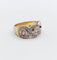 Bague 48 Bague trilobée vintage or jaune et diamants 58 Facettes A05793
