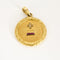 Pendentif AUGIS - Médaille d'Amour - Or jaune, rubis de synthèse et diamants 58 Facettes B250452