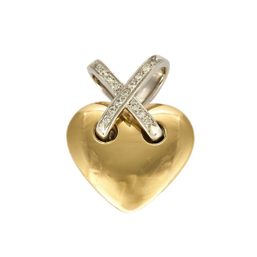 Pendentif Pendant en Or jaune & blanc 18k 58 Facettes SMA0174