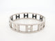 Bracelet bracelet HERMES rondo ash h rotatifs 20cm acier paladie & laque noir 58 Facettes 264585