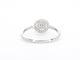 Bague 54 Bague en or blanc avec diamants et saphirs 58 Facettes 2314