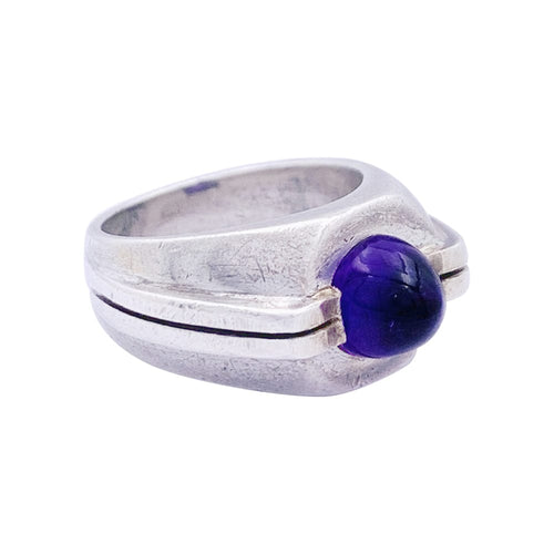 Bague 48 Bague attribuée à Boivin, argent et améthyste 58 Facettes 33268