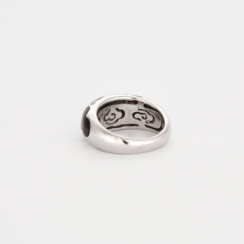 Bague 53 Bague or blanc nacre brune 58 Facettes 313916