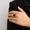 Bague 61 Bague Platine Saphir & Diamants 58 Facettes ALGU09