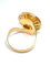 Bague 63 Bague en or jaune 18 carats sertie d'une piéce de 10 Francs Coq en 900/1000 58 Facettes