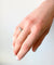 Bague 53 Alliance américaine en or gris 58 Facettes 593/10