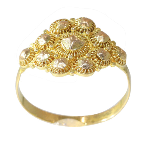 Bague 57 Élégance éternelle : l'anneau d'or historique de Hollande 58 Facettes 24043-0184