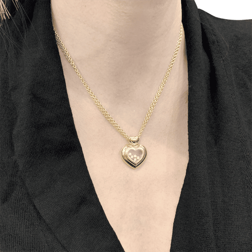 Collier Collier Chopard "Happy Diamonds" or jaune, diamants. 58 Facettes 34421