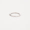 Bague 56 Demie alliance or blanc diamants bruns 58 Facettes 311919
