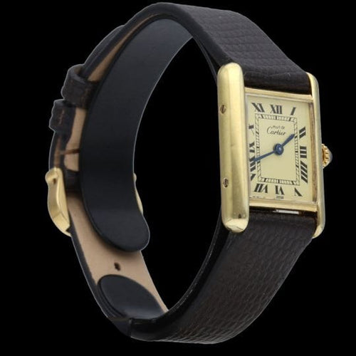 Montre Cartier Montre Tank Vermeil 58 Facettes MT41168