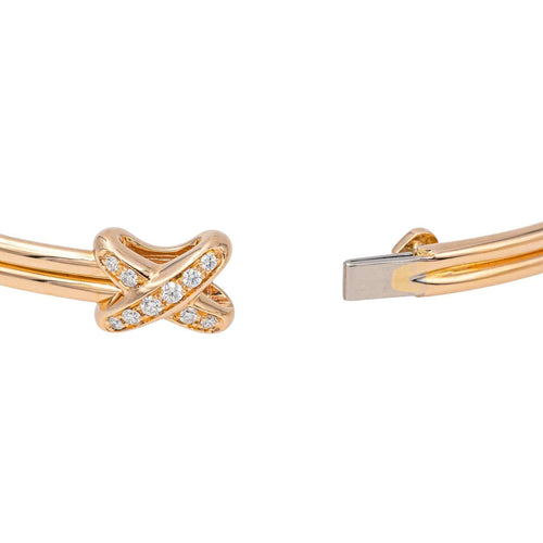 Bracelet Chaumet Bracelet Jonc Liens Or rose Diamant 58 Facettes 4173771RV