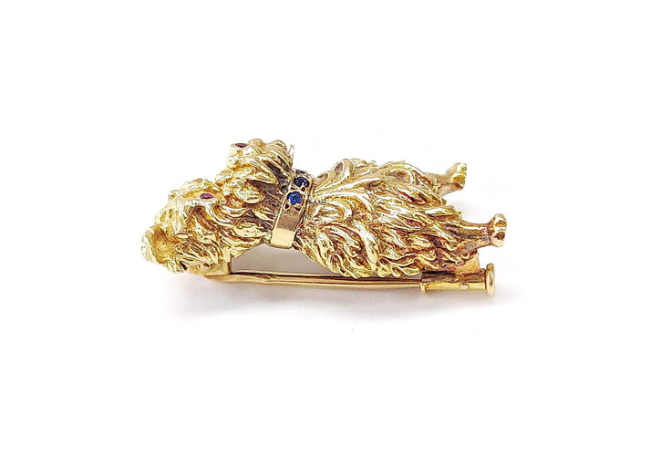 Broche Broche chien ébouriffé or jaune 58 Facettes Broch.chien.1333