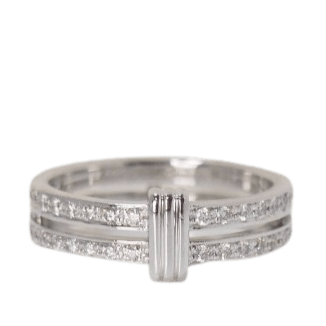Bague 52 Mauboussin  - Bague or blanc, diamants 58 Facettes 32113