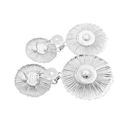 Boucles d'oreilles Boucles d'oreilles Buccellati, "Blossoms Color", or jaune, argent, diamants bruns, agates jaunes. 58 Facettes 34849