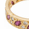 Bague 57 Bague Or jaune Grenat, Diamant 58 Facettes 2687555CN
