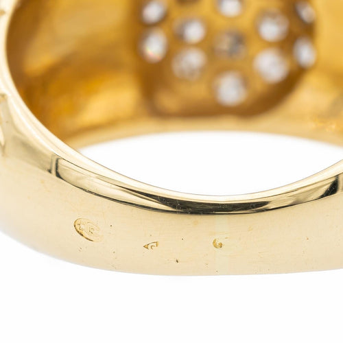 48 Bague Jonc Or jaune, Or blanc Diamant 58 Facettes 1649333CN