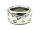 Bague 55 POMELLATO. Collection "Iconica", bague or blanc et diamants 58 Facettes