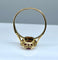 Bague 55 Bague or jaune rubis et diamants 58 Facettes AB335