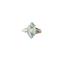 Bague 49 Bague or blanc aigue-marine 2.15 carats 58 Facettes