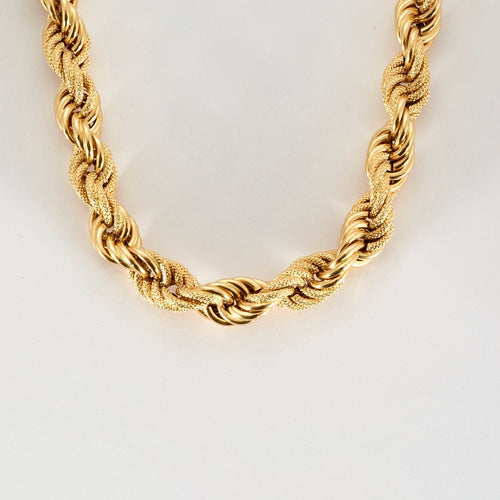 Collier Maille Corde Alternée 58 Facettes LP746