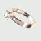 Bague SORTIJA SOLITARIO DISEÑO CONTEMPORANEO de ORO 18 kts con DIAMANTES 58 Facettes Q778A