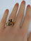 Bague 53 Bague toi et moi en Or jaune, saphirs et diamants 58 Facettes