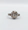 Bague 52 Bague marguerite art deco or blanc 18k et 1,02 carats diamant taille ancienne (circa 1940) 58 Facettes A05086