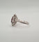 Bague 51 Bague or blanc sertie d’un rubis et diamants 58 Facettes