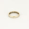 Bague 48 Alliance américaine en or jaune et blanc, diamants 58 Facettes ENG10218