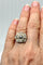 Bague 54 Bague Art Déco en or jaune et platine, sertie de diamants 58 Facettes