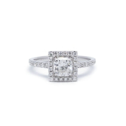 Bague 54 Solitaire or blanc et diamants 58 Facettes 210131R-200065R