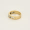 Bague 51 Bague jonc en or jaune et diamants de taille baguette 58 Facettes CRE0100X8