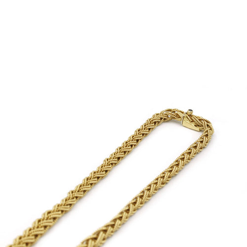 Collier Collier maille tressée Or jaune 58 Facettes 240115R